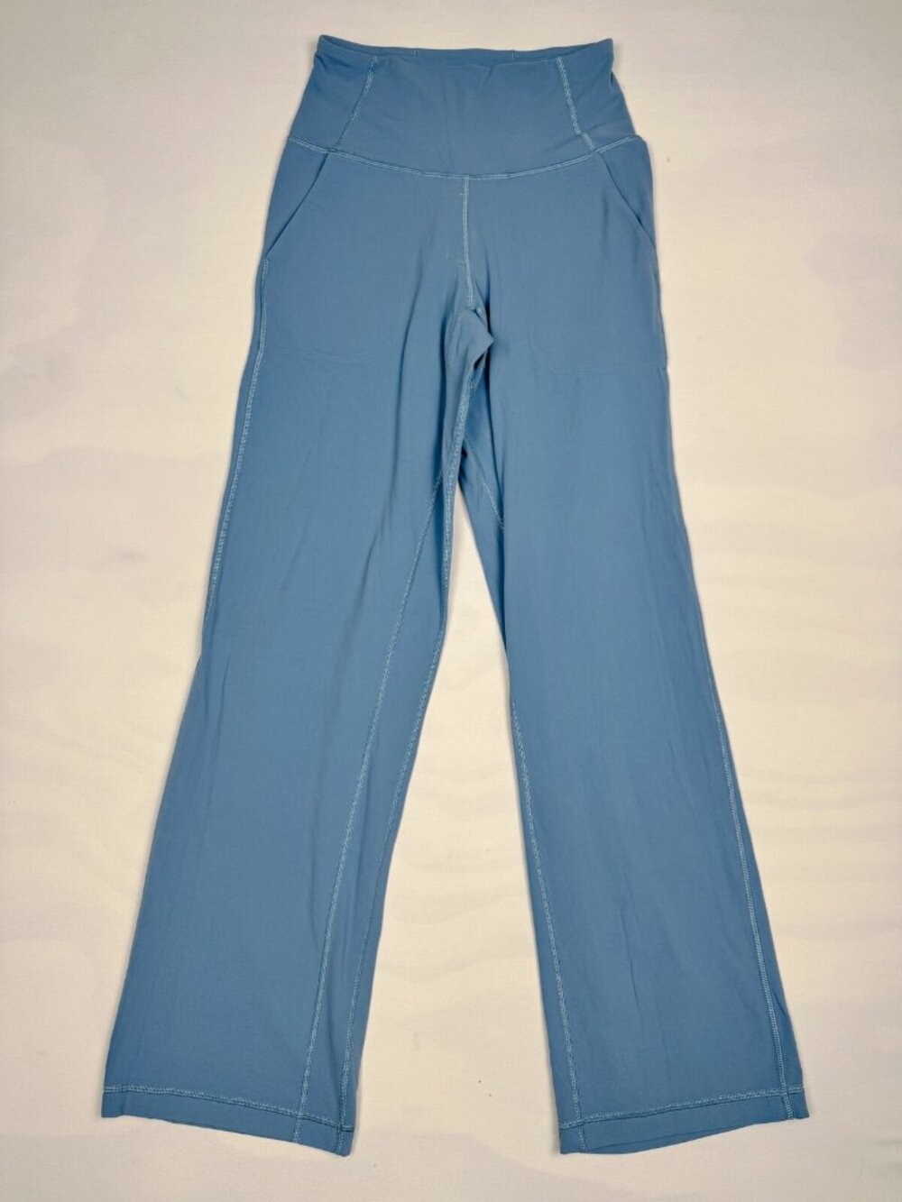 Lululemon Align High-Rise Wide-Leg Pant 31" Blue Size 4 Nulu Pockets